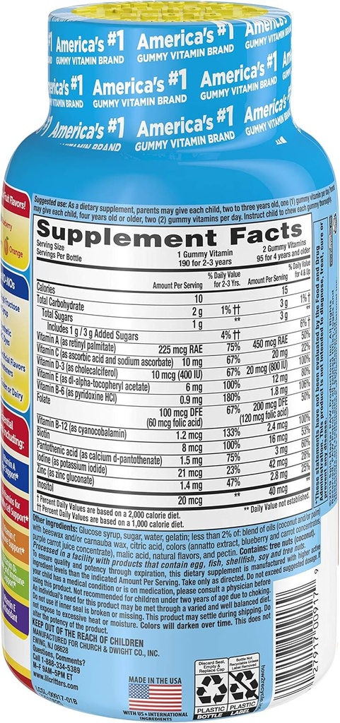 L'il Critters Paw Patrol & Immune C Gummy Vitamins for Kids, Vitamin C, D3, Zinc, 190 Gummies Each 4