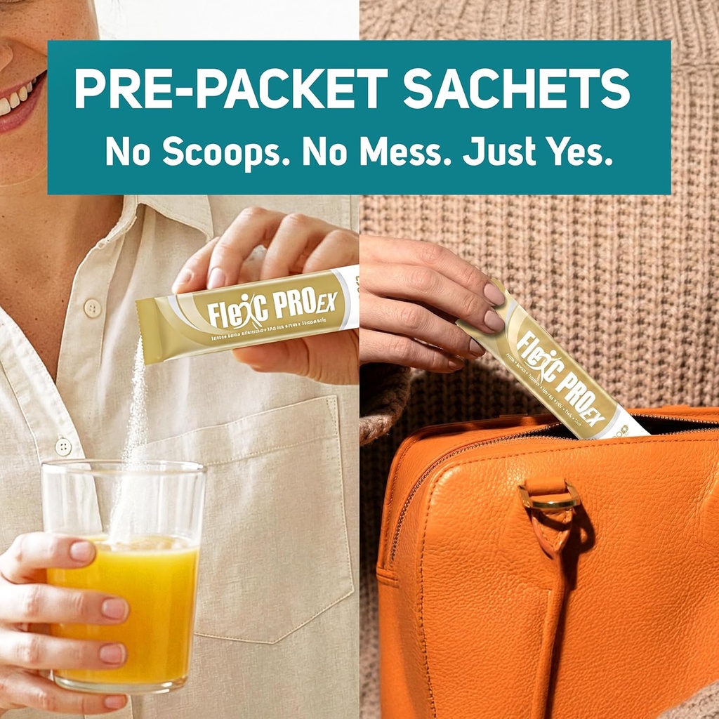 LABO Nutrition FlexC PRO EX, Full Spectrum Collagen, Type I, III, V & X, Peptan Collagen, Eggshell Membrane, Water Soluble Silica & Curcumin C3 Reduct, for Hair, Skin, Nails, Joint, Bones, Muscles 6