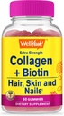 WellYeah Collagen with Biotin Gummies - Supports Skin, Hair, Nail Health, Joint Function, Bone Density, Muscle Growth, Cognitive Performance - Gluten Free, GMO Free - 60 Count 2