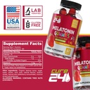 Kids Melatonin Gummy, Effective 1MG Sleep Gummies Supplement for Children 3+, Drug-Free, Natural Fruity Strawberry Flavor, Made in USA 5