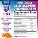 Glucosamine Chondroitin 2100mg - 3X Strength Joint Support Supplement with MSM, Glucosamine Sulfate, Turmeric, Boswellia, Quercetin for Cartilage, Flexibility & Mobility, Bottled in USA, 180 Capsules 3