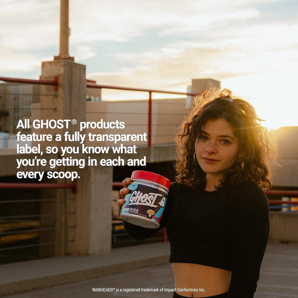 GHOST Size Muscle Builder Dietary Supplement - Warheads Sour Watermelon, 30 Servings - Creatine Muscle Growth and Strength Building Supplements for Men & Women - Free of Sugar & Gluten, Vegan 6