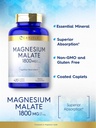 Carlyle Magnesium Malate | 1800mg | 420 Coated Caplets | Vegetarian, Non-GMO, Gluten Free Supplement 5