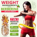 7in1 Premium Berberine and Ceylon Cinnamon for Weight Management, Digestion, Heart Health & Immune Support - with Ginseng, Turmeric, Ginger, Milk Thistle & Black Pepper - 120 Vegan Capsules 3