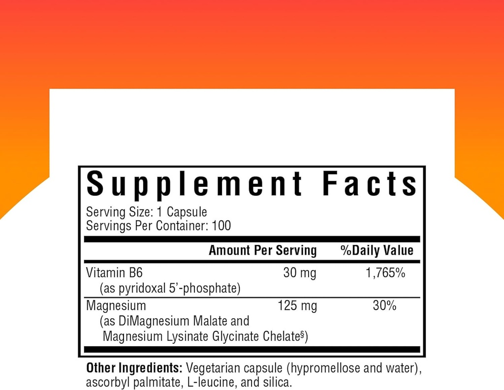 Seeking Health Magnesium Plus - Formula with Vitamin B6 - Magnesium Malate & Glycinate Supplement to Support Bone Health, Sleep & Feelings of Calm - 100 Capsules 3