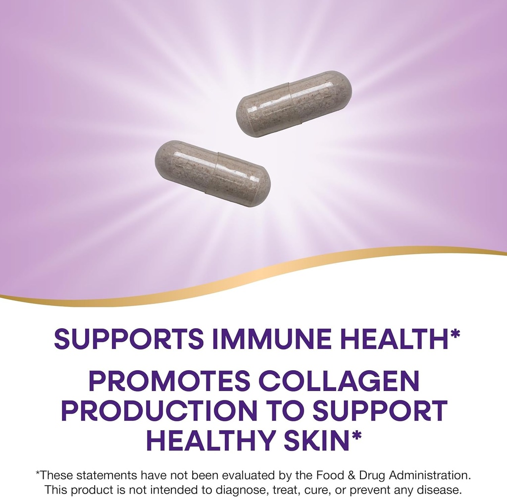 Nature's Way Vitamin C with Rose HIPS, Powerful Antioxidant & Immune Function Support from Vitamin C*,Promotes Collagen for Healthy Skin*, 100 Capsules (Packaging May Vary) - 2 Pack 5