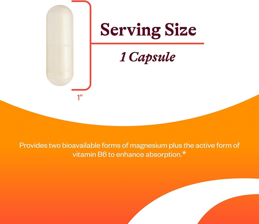 Seeking Health Magnesium Plus - Formula with Vitamin B6 - Magnesium Malate & Glycinate Supplement to Support Bone Health, Sleep & Feelings of Calm - 100 Capsules 4