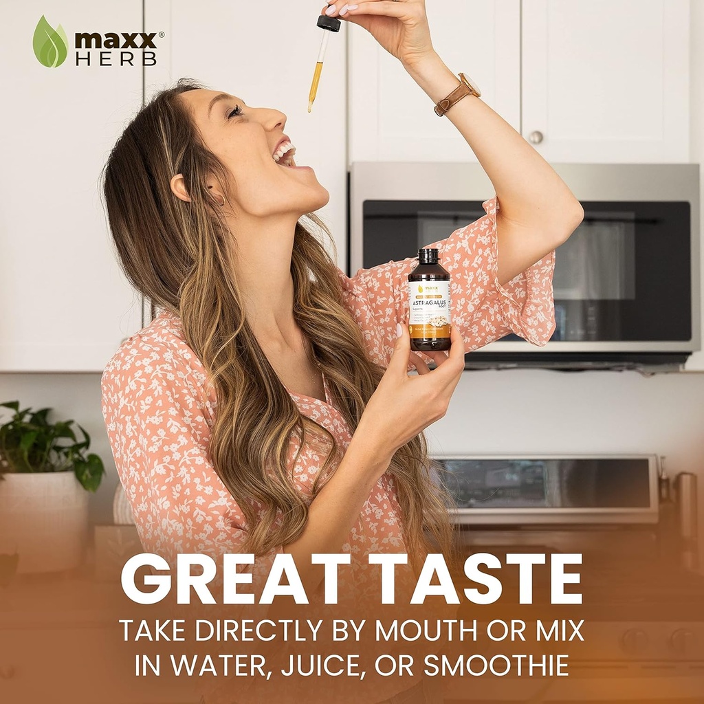 Maxx Herb Astragalus Root Extract - Max Strength Liquid Tincture Absorbs Better Than Capsules or Powder, for Immune Support and Mental Clarity - 4 Oz Bottle (60 Servings) 5