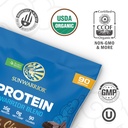 Organic Plant Based Protein Powder | Vegan Organic Protein Powder Chocolate Flavored with BCAA Amino Acids & Hemp Seed Pea Blend | Non-GMO Soy Dairy Filler & Gluten Free (Chocolate, 90 Servings) 4
