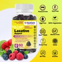 GenCare - Laxative Support Gummies with Natural Senna Extract (60 Gummies) - Gentle Overnight Relief of Occasional Constipation for Adults and Children 6 and Older - Non GMO Vegetable Laxative 4