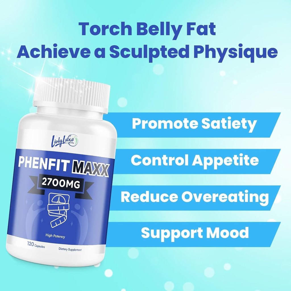 PhenFit-Maxx Weight Loss Supplement - Appetite Suppressant and Diet Pills - Metabolism Booster with CLA, L-Carnitine, Weight Loss Supplements for Women and Men 3