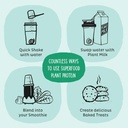 KOS Vegan Protein Powder, Unflavored & Unsweetened - Low Carb Pea Protein Blend, Organic Superfood Rich in Vitamins & Minerals - Keto, Soy, Dairy Free - Meal Replacement for Women & Men - 28 Servings 6