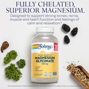 SOLARAY Magnesium Glycinate Capsules, Chelated Magnesium Bisglycinate w/BioPerine, Higher Absorption Magnesium Supplement - Bones, Muscles, Heart Support, Vegan, 68 Servings, 275 VegCaps 4