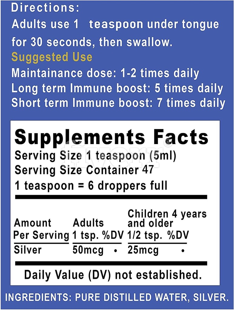 Colloidal Silver Liquid | 8 oz Glass Bottle by Silver Holistics 4