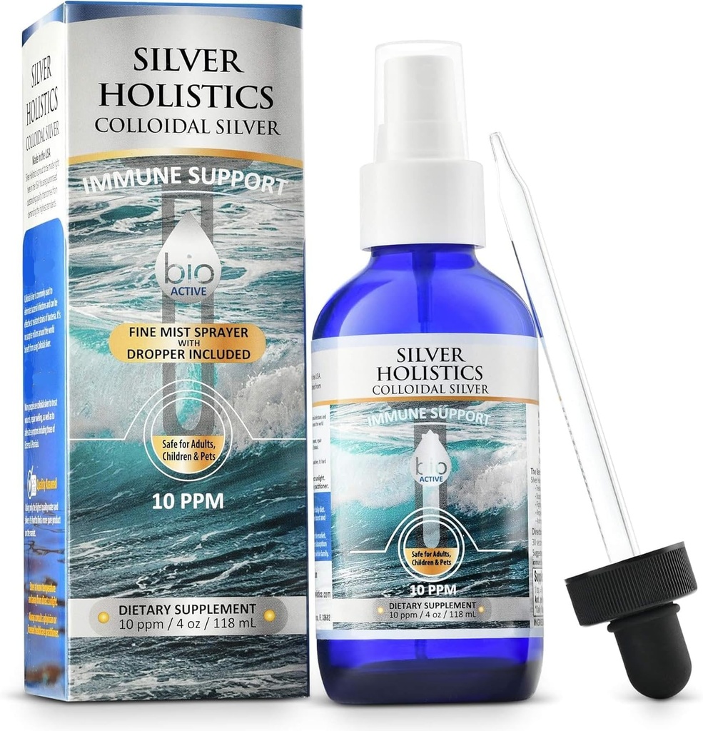 Colloidal Silver Liquid | 8 oz Glass Bottle by Silver Holistics 5