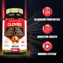 11in1 Clove Supplement for Digestive, Immune System with Cinnamon, Turmeric, Ginger, Cardamom, Garlic, Wormwood and More - 60 Capsules for 30 Days 4