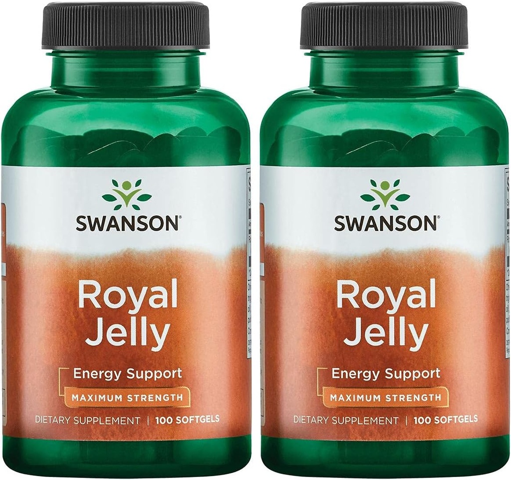 Swanson Premium Brand Royal Jelly - Maximum Strength 333.33 mg 100 Sgels 2 Pack 2