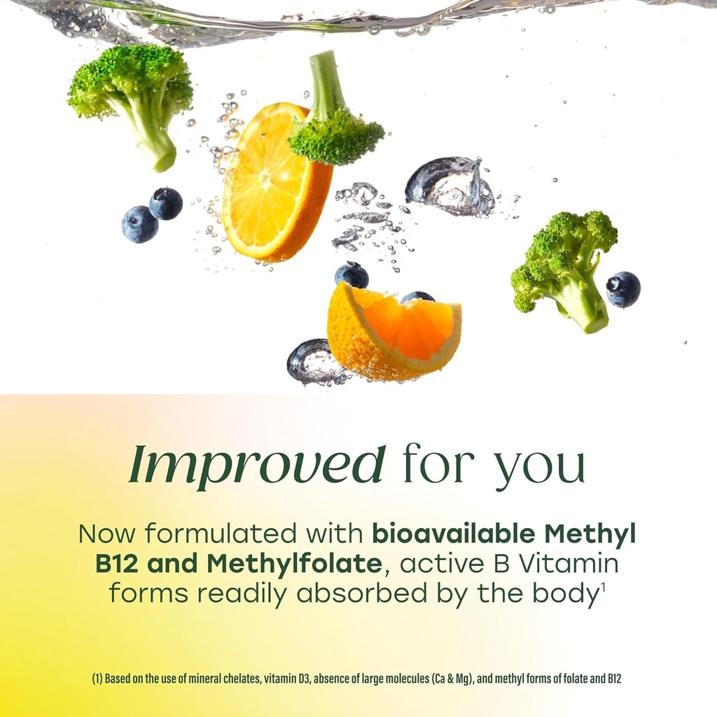 MegaFood Women's 40+ One Daily Multivitamin for Women - with Vitamin B12, B6, C, D, Zinc & Iron – Plus Real Food - Immune Support - Bone Health - Non-GMO - Vegetarian - 90 Tabs 6