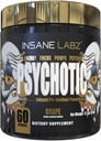 Insane Labz Psychotic Gold, High Stimulant Pre Workout Powder, Extreme Lasting Energy, Pumps and Endurance with Beta Alanine, DMAE Bitartrate, NO Booster (60 Servings, Grape) 2