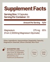 Earth Vibes Magnesium Glycinate Supplement - 90 Vegan Capsules | Restful Sleep & Calm Mood | High Absorption Magnesium Complex | Supports Muscle, Bone and Nerve Health 3