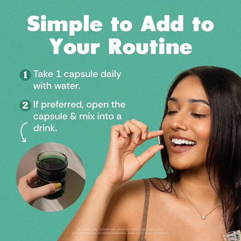 Her Fantasy Box | Body Magic | Chlorophyll Capsules - 30 Vegan Capsules for Detox, Digestion, Gut Health, Skin Support, and Oily Skin - Natural Energy Booster 5