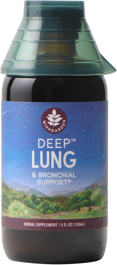 WishGarden Herbs Deep Lung & Bronchial Support - Natural Lung Support Supplement and Lung Cleanse for Smokers with Mullein Leaf, Supports Lung Health and Lung Detox, Promotes Lung Strength, 4oz 2