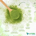 LaPura Organic Celery Powder - Pure Celery Juice Powder for Gut Health Support - Plant Based Green Superfood for Smoothies, Juices, and Recipes - Travel Friendly and Gluten Free, 30 Servings, 6.35 oz 6