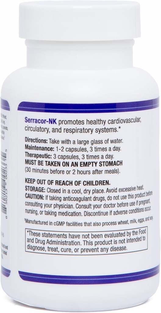 AST Enzymes Serracor-NK –Proteolytic Systemic Enzyme Formula – Contains Acid-Resistant Serrapeptase and Acid-Resistant Nattokinase – 90 Vegetarian Capsules 3