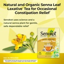 Senokot Dietary Supplement, Natural and Organic Senna Leaf, Laxative Tea for Occasional Constipation, 20 Wrapped Pyramid sachets, Certified Organic. 3