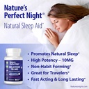 Nature's Perfect Night | Melatonin 10mg | 180 Quick Dissolve Tablets | Natural Mixed Berry Flavor |High Potency | Sugar Free | Vegan | Gluten Free | Value Size 3