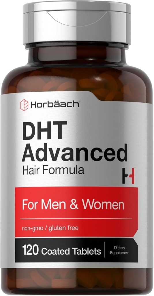 Horbäach DHT Advanced Hair Formula | 120 Tablets | Non-GMO and Gluten Free Hair Formula Blend with Saw Palmetto, Kudzu, and Fo-Ti 2