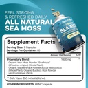 Nutrivein Organic Sea Moss 1600mg Plus Bladderwrack & Burdock - 120 Caps for Adults - Prebiotic Super-Food - Immune System & Digestive Health - Thyroid, Skin, Keto Detox, Gut, Joint Support 3