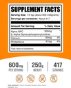 BulkSupplements.com Alpha GPC Powder - Choline Supplements, Alpha GPC 300mg - Unflavored & Gluten Free, 600mg per Serving, 250g (8.8 oz) (Pack of 1) 3