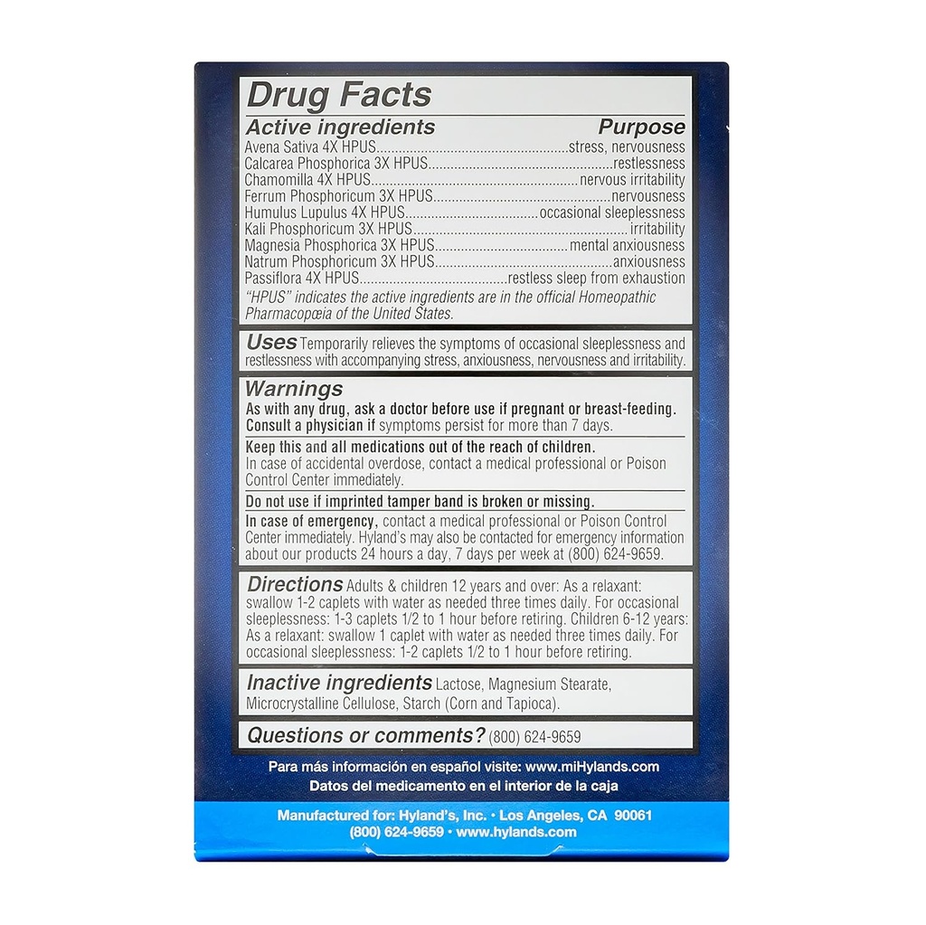 Hyland’s Calms Forte' Sleep Aid Caplets, Natural Relief of Nervous Tension and Occasional Sleeplessness, 32 Count 6