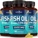 NEW AGE Omega 3 Fish Oil Supplement - Non GMO - EPA, DHA Fatty Acids Gluten Free (270 Softgels (Pack of 3)) 2