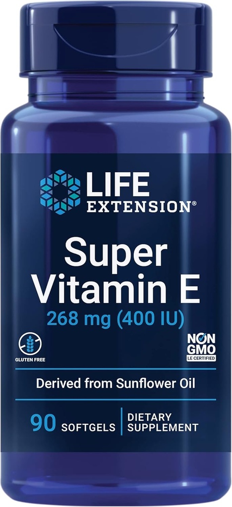 Life Extension Super Vitamin E 268mg + Zinc Caps 50mg - Heart, Brain & Immune Support - Antioxidant Protection - 90 Softgels + 90 Capsules 3