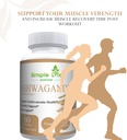 Organic Ashwagandha - Max Strength 1300MG Vegan Capsules - 100% Pure Non GMO Root Powder with Natural Black Pepper 60CT 6