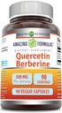 Amazing Formulas Quercetin Berberine - 250mg Berberine and 250mg Quercetin, 90 Veggie Capsules Supplement | Non-GMO | Gluten Free | Made in USA | Ideal for Vegetarians 2