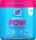 EBOOST POW Natural Pre Workout Powder – 20 Servings - Blue Raspberry - A PreWorkout Supplement for Performance, Joint Mobility Support, Energy - Men and Women - Non-GMO, Gluten-Free, No Creatine 2