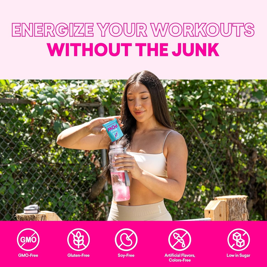EBOOST POW Natural Pre Workout Powder – 20 Servings - Blue Raspberry - A PreWorkout Supplement for Performance, Joint Mobility Support, Energy - Men and Women - Non-GMO, Gluten-Free, No Creatine 5