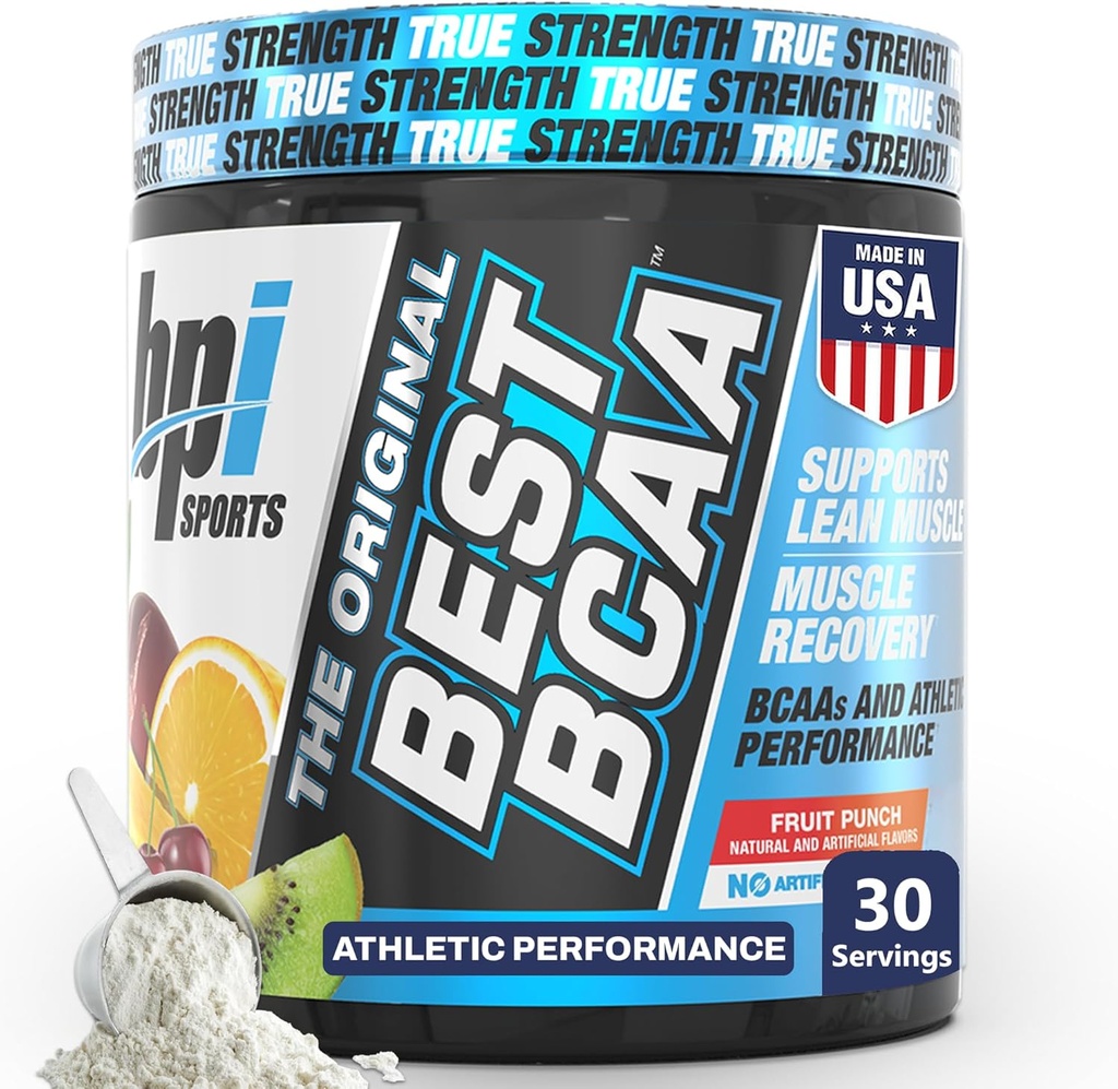 BPI Sports Best BCAA Powder - Muscle Recovery Support - Branched Chain Amino Acids | Building Blocks of Protein and Muscle - Post Workout Recovery – Hydration - Fruit Punch, 30 Servings 2
