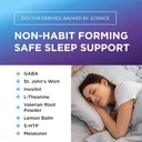 DR. EMIL NUTRITION EZ Doze Melatonin-Free Natural Sleep Aid with L-Theanine, GABA & 5HTP - Extra Strength Sleeping Pills for Adults - Safe and Non-Habit Forming (60 Veggie Capsules) 4