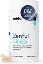 Mida Health® Zenful Sleep 6-in-1 Natural Sleep Aid for Adults Without Melatonin | Deep Sleep Supplement with Ashwagandha KSM-66® and Venetron® | Supports Cortisol Balance | 90 Capsules 2