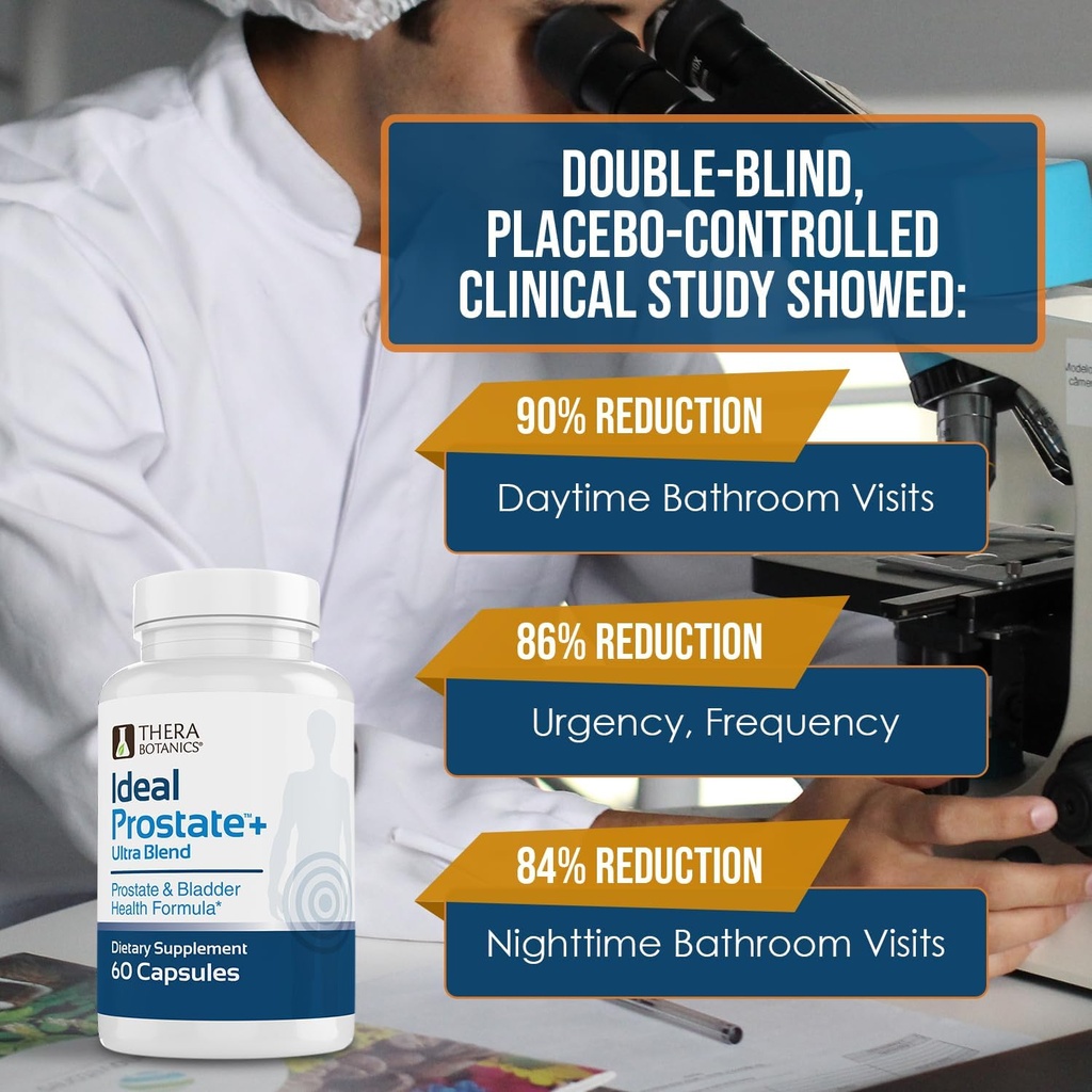 Advanced Men's Prostate Support by Ideal Prostate Plus Ultra with Reishi Mushroom, Saw Palmetto, Lycopene and More for Natural Relief 4