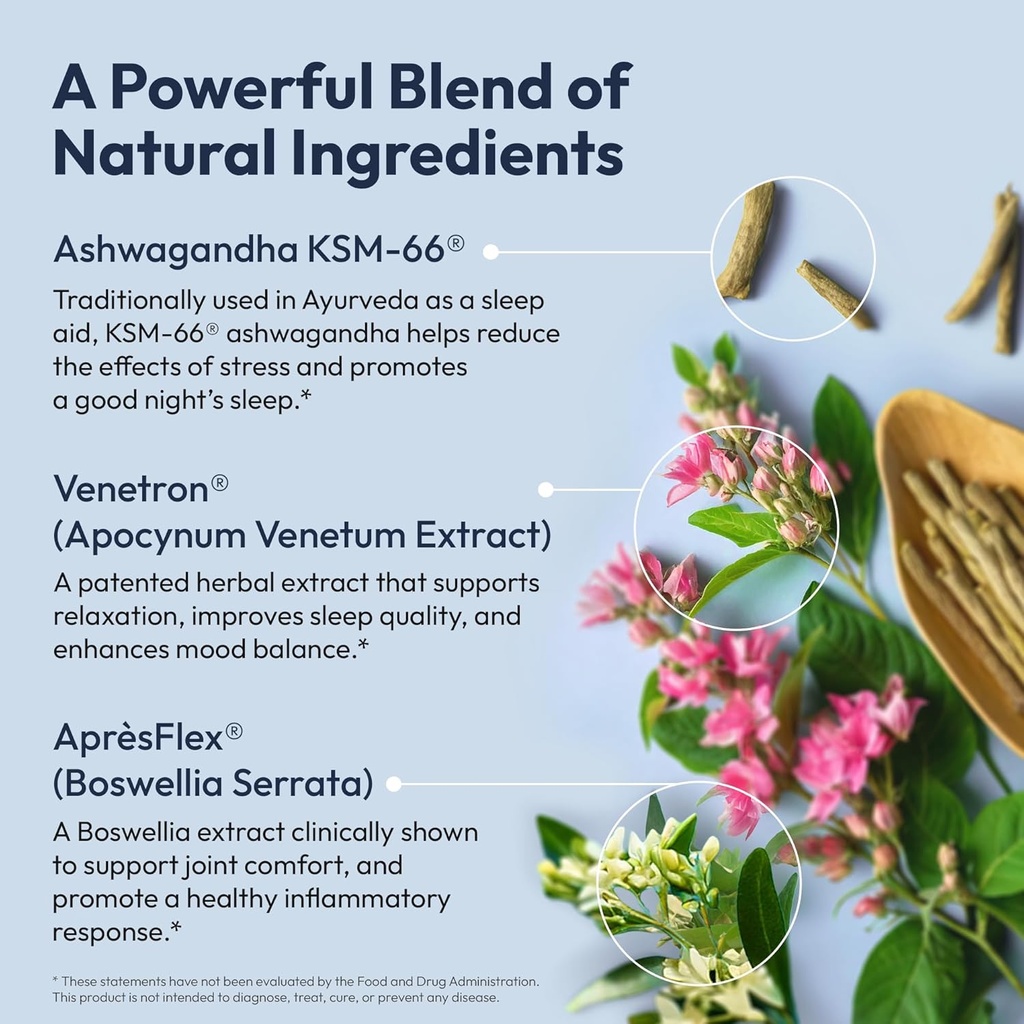 Mida Health® Zenful Sleep 6-in-1 Natural Sleep Aid for Adults Without Melatonin | Deep Sleep Supplement with Ashwagandha KSM-66® and Venetron® | Supports Cortisol Balance | 90 Capsules 5