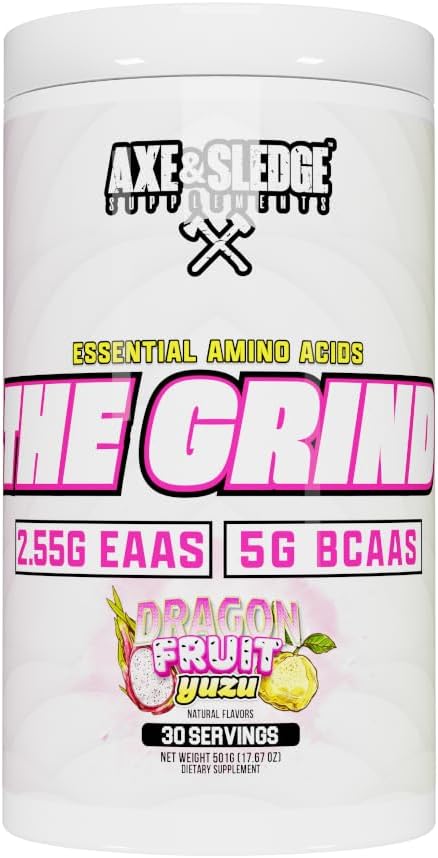 The Grind Essential Amino Acids, Branched Chain Amino Acids, 30 Servings (Dragon Fruit Yuzu) 2