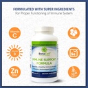 180 Tablets - 6 in 1 Immune Supplement | Vitamin C - Elderberry - Selenium - Vitamin D - Zinc and Holy Basil - Immune Defense for Adults and Kids 4