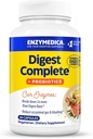 Enzymedica, Digest Complete + Probiotics, Gentle Digestive Enzymes with 400 Million CFU Active Cultures per Capsule, 30 Capsules 2
