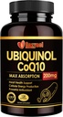 Ubiquinol CoQ10-200mg-Softgels with Vitamin E & Omega 3, High Absorption Coenzyme Q10 Support Heart Health & Energy-Production Powerful-Antioxidant, 120 Counts 2