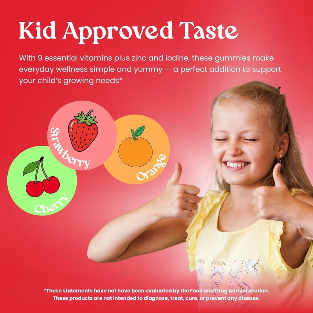 VITA GLOBE Kids Complete Multivitamin Gummies – with Vitamins A, C, D, E, B6 & B12 | Daily Immune, Growth & Wellness Support | Great-Tasting Chewable Supplement for Children – 120 Count (Pack of 2) 6